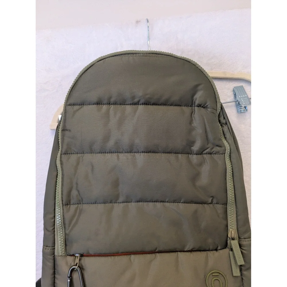 doTERRA Olive Green Quilted‎ Puffer Backpack Laptop Bag